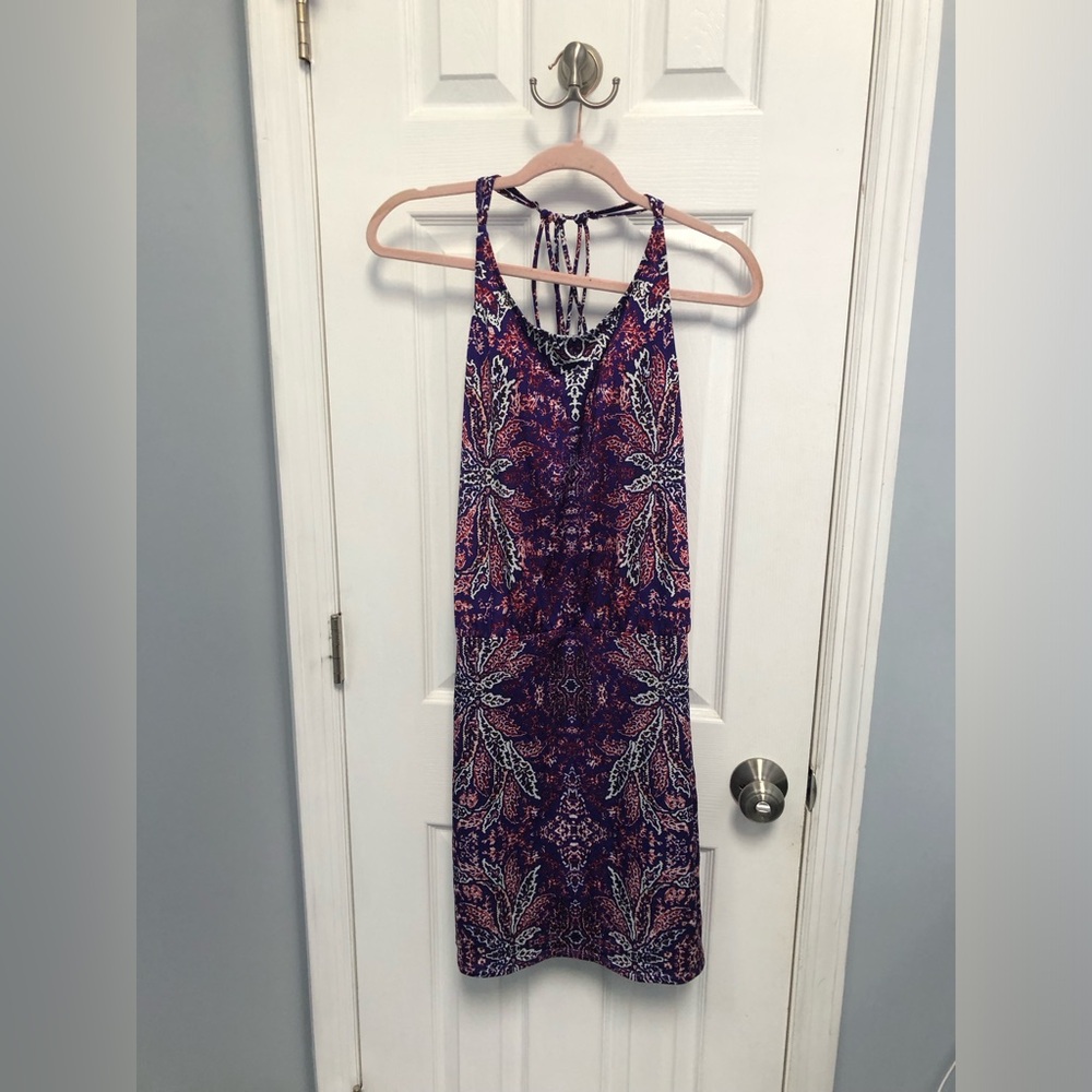 Athleta Swim Dress Size Small Aqualuxe Strappy Back Pullover Beach Active Summer